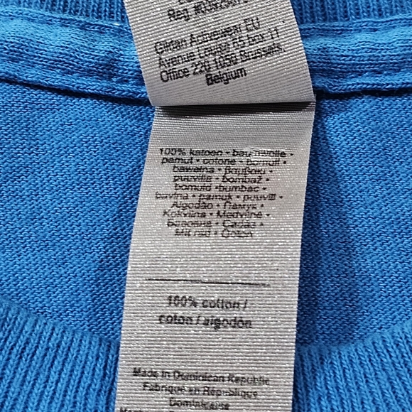 Norwegian Cruise Line St. John's Antigua Adult L Blue Tshirt EUC - Picture 6 of 6